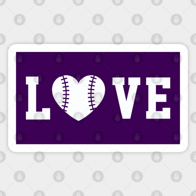 Baseball Love Magnet by ArtStopCreative